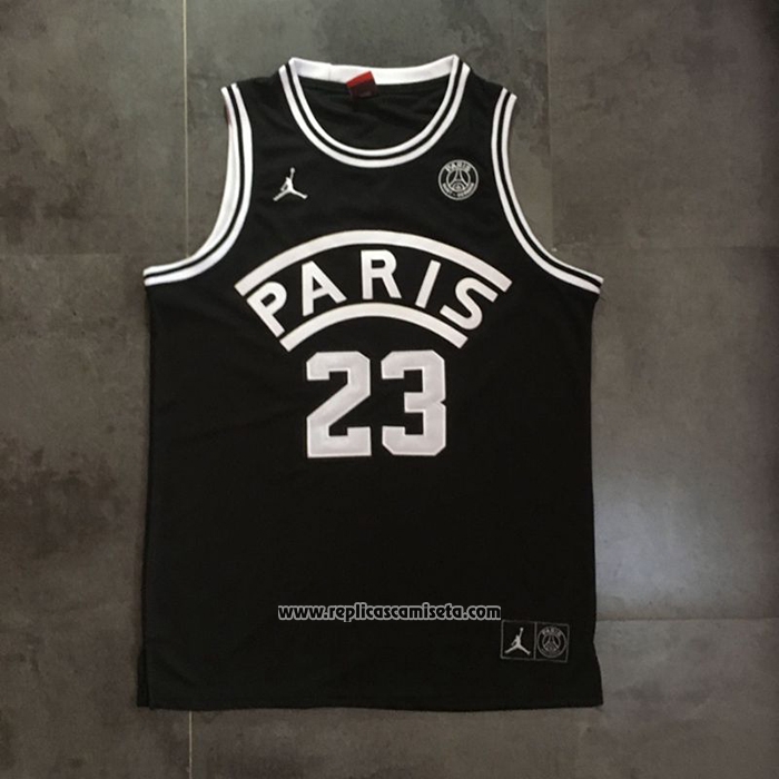 Camiseta AJ x PSG Michael Jordan #23 Negro